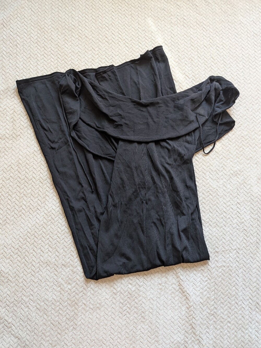 Zara Black Off The Shoulder Maxi Dress